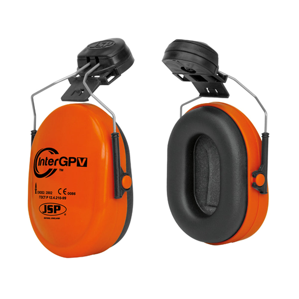 InterGPV™ Mounted Ear Defender - Hi-Vis Orange