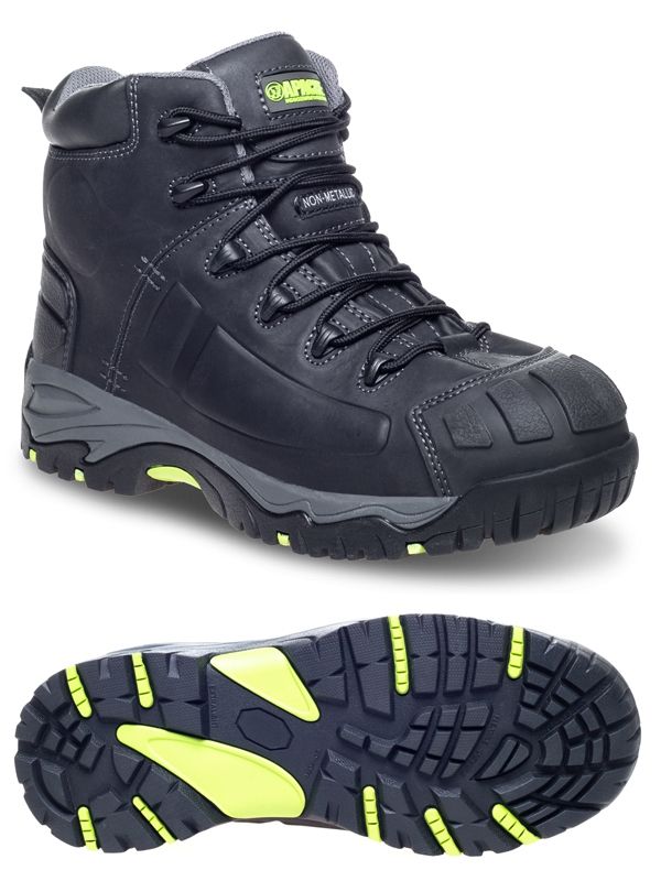 Apache Mercury — Black Non- Metallic Waterproof Safety Boot — Mercury