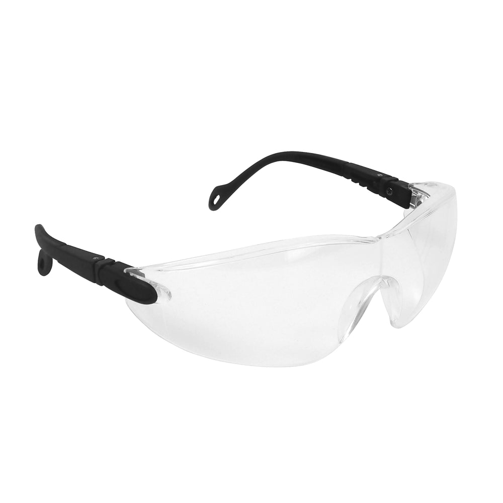 Eclipse™ Safety Specs - Clear Anti-scratch Lenses - Black Frames