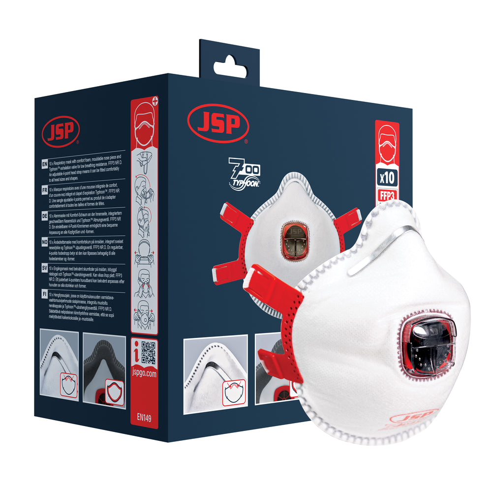 Typhoon™ Moulded Mask FFP3 Valved - (735) - Box of 10