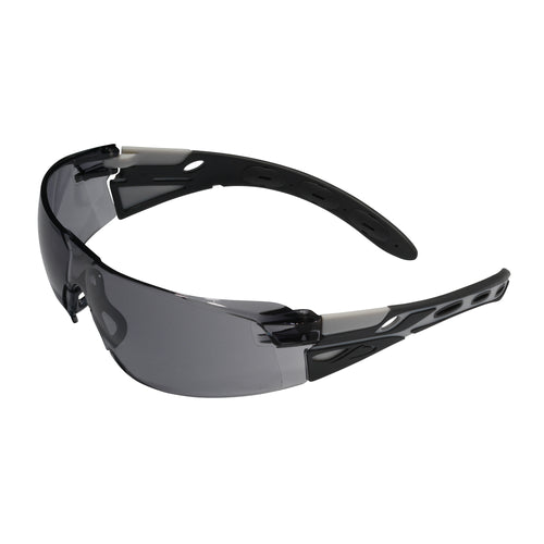 Eiger™ Premium Safety Specs - Smoke K&N Anti-scratch/Anti-mist Lenses - Grey Frames