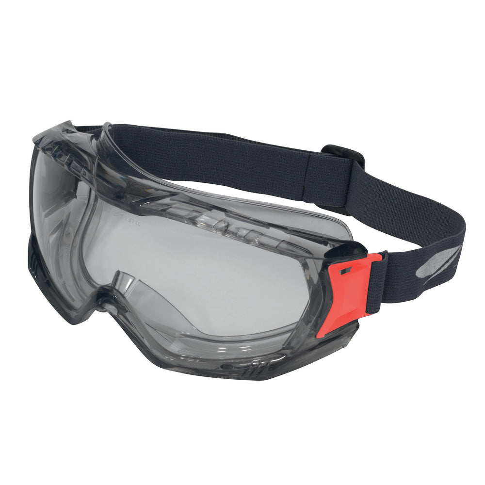 Stone™ Safety Goggles - Clear Anti-scratch/Anti-mist Lens - Black
