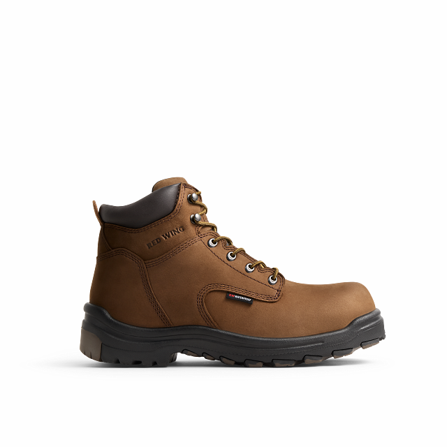 Red Wing 3043 King Toe 6-inch Safety Boot — Brown