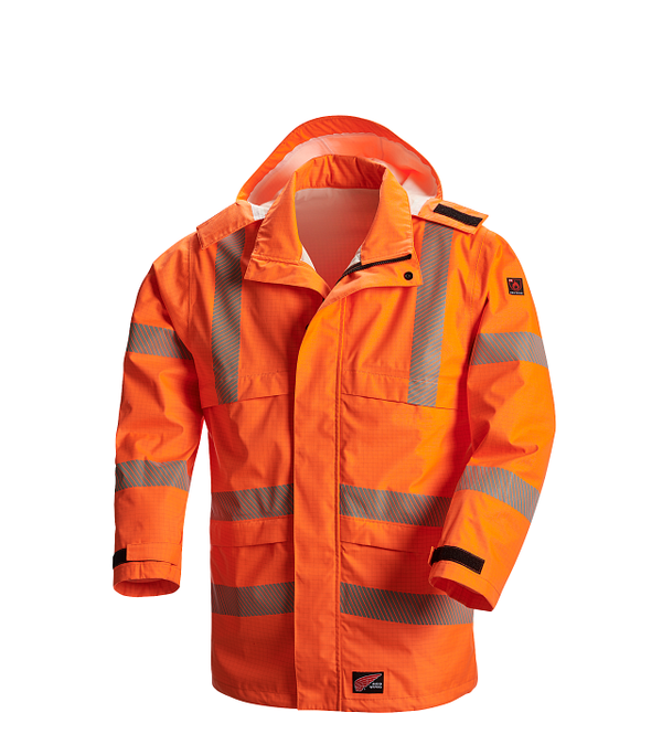 Red Wing 65192 FlashGuard Hi-vis FR Rainwear Jacket — Orange