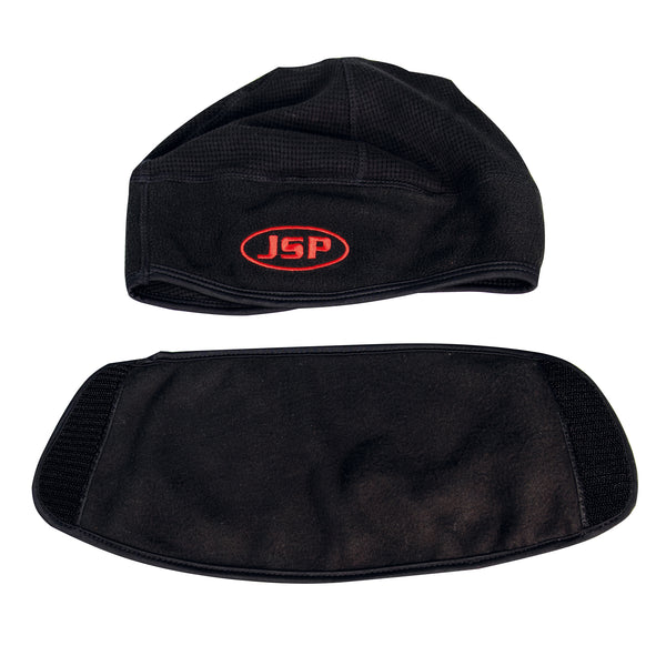 Surefit™ Thermal Safety Helmet Liner with Removable Face Covering – Medium/Large – Black