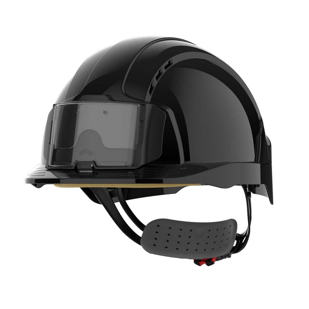 EVOLite® Safety Helmet with ID Card Holder / Lamp Bracket - Black