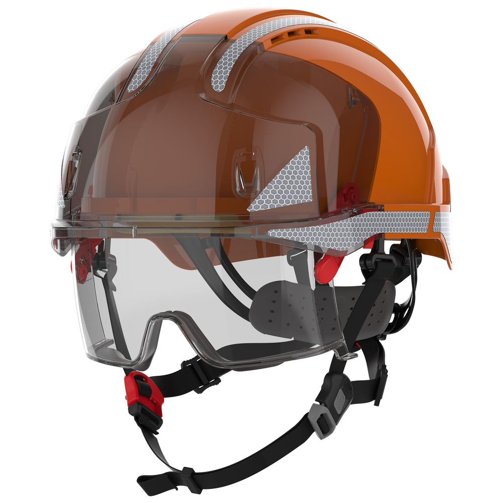EVO® VISTAlens® Dualswitch™ with Silver CR2 - Vented - Extra Visibility Orange / Smoke