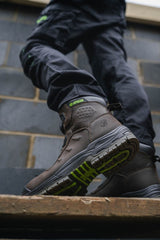 Apache Churchill Brown — Brown waterproof FITGO safety boot ESD — Churchill Brown