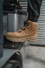 Apache Stonehenge — Stone FITGO safety boot with rebound EVA midsole & ESD — Stonehenge