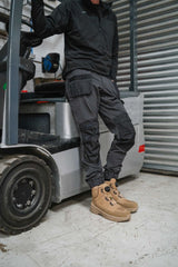 Apache Stonehenge — Stone FITGO safety boot with rebound EVA midsole & ESD — Stonehenge