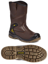 Apache AP305 — Brown Waterproof Rigger Boot — AP305