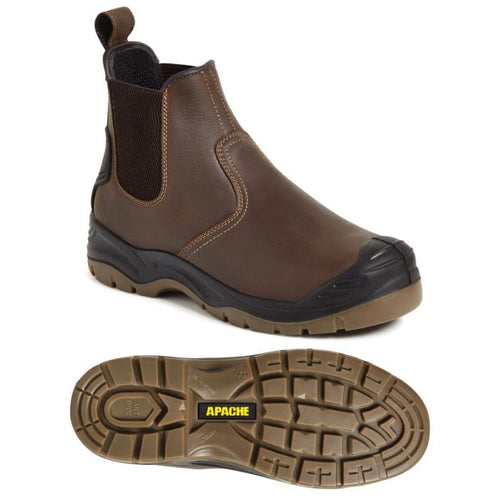 Apache AP715SM — Brown Safety Dealer Boot — AP715SM
