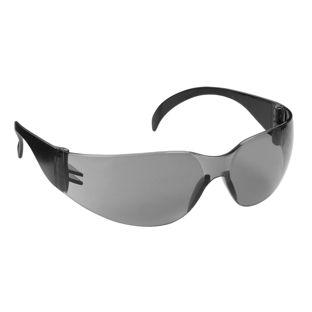 M9400 Wraplite Safety Specs - Smoke Lenses - Black Frames