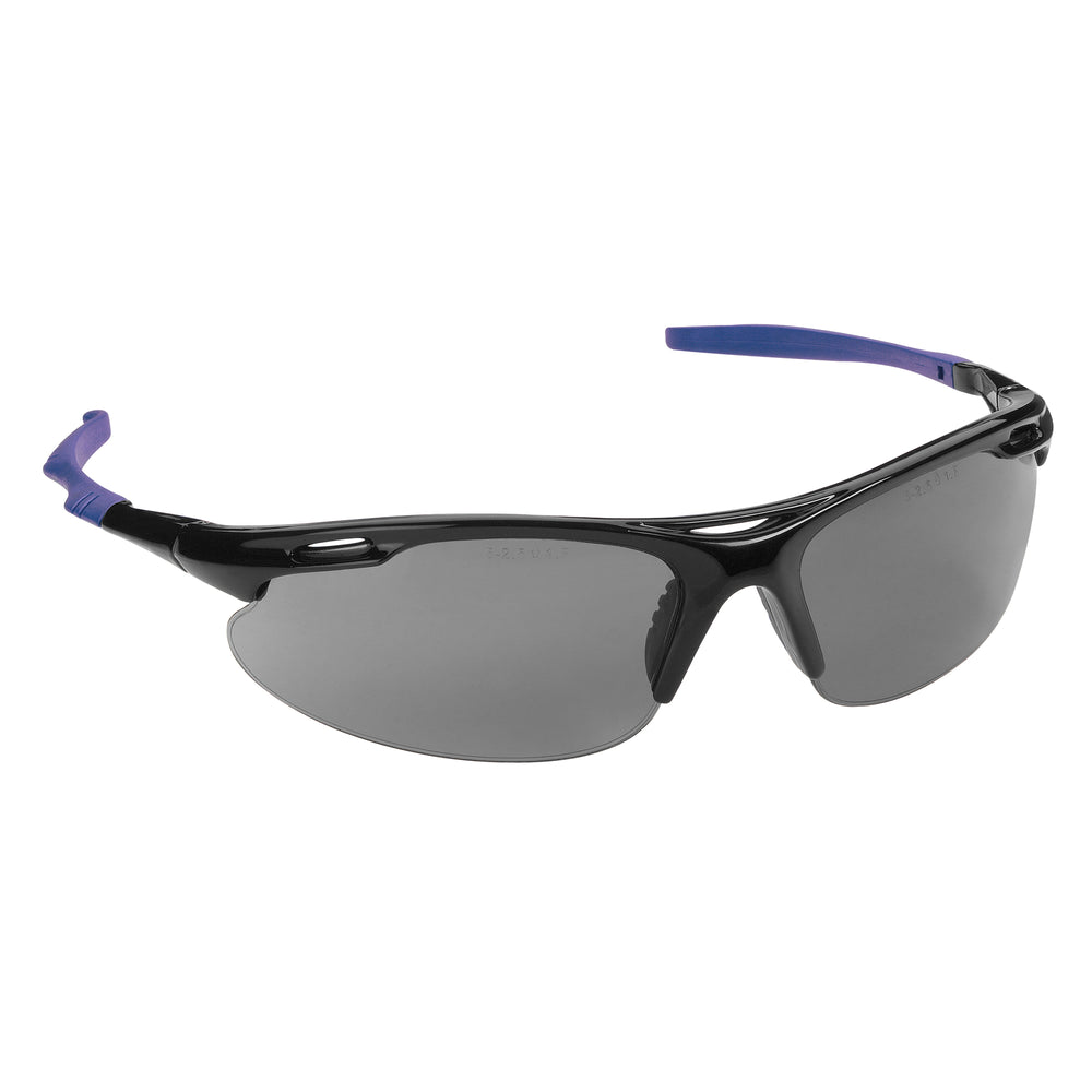 M9700 Sports Safety Specs - Smoke Lenses - Black / Blue Frames