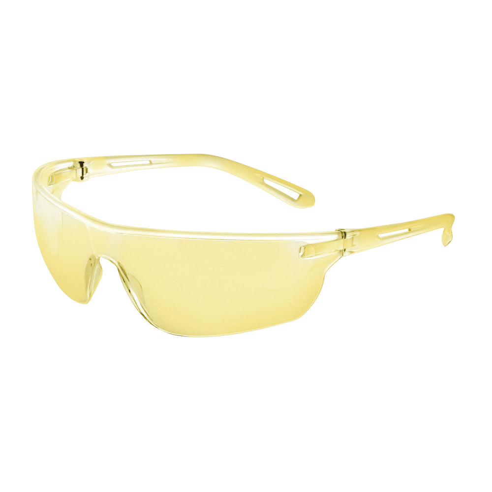 Stealth™ 16g Lightweight Safety Specs - Amber Anti-scratch Lenses - Amber Frames