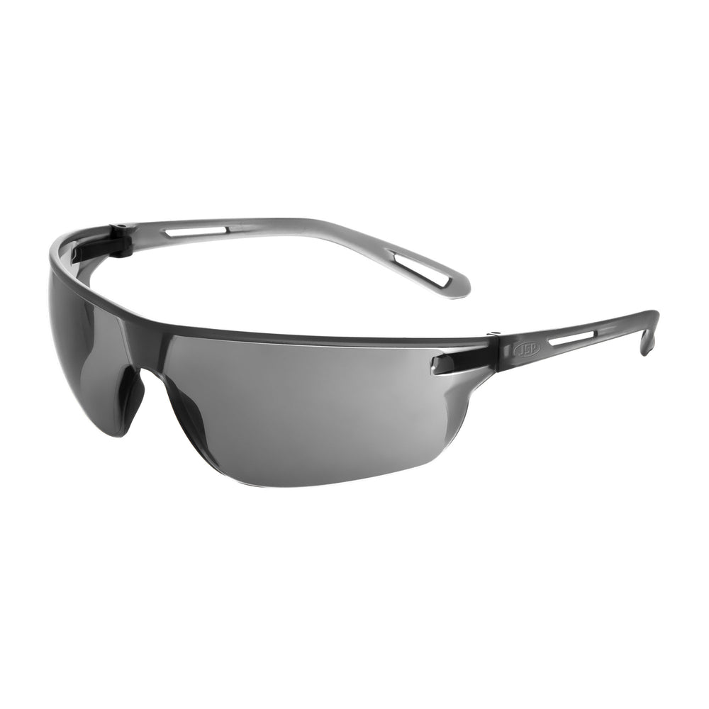 Stealth™ 16g Lightweight Safety Specs - Smoke Anti-scratch Lenses - Smoke Frames