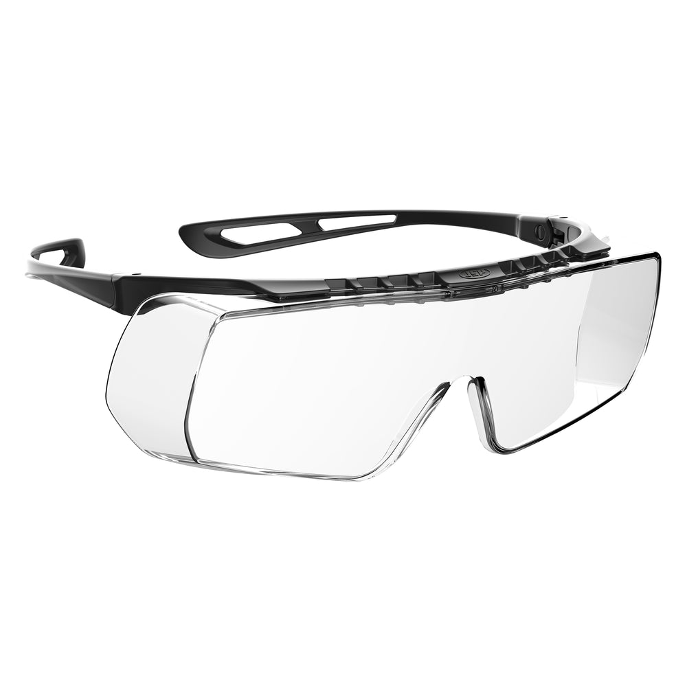 Stealth™ Coverlite™ Lightweight Overspecs - Clear Anti-scratch Lenses - Black Frames