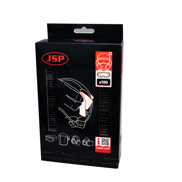 Pre-Moistened PPE Wipes - Box of 100