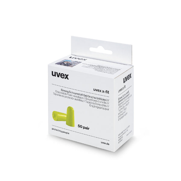 uvex x-fit disposable earplugs mini dispenser