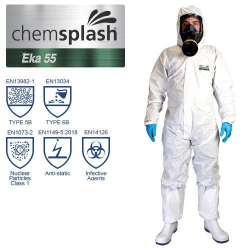 Chemsplash Eka Coverall Sz 4XL (Case of 25 units) | Northyard Safety