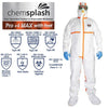 Chemsplash Pro +4 Max 65gsm Coverall with Feet Type 4B/5B/6B (Case of 100 units) | Northyard Safety