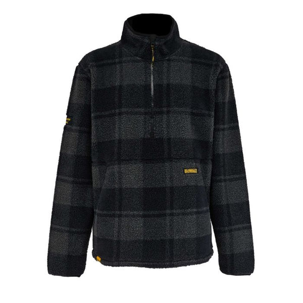 DeWalt Deansway — DeWalt 1/4 Zip Check Printed Sherpa Fleece