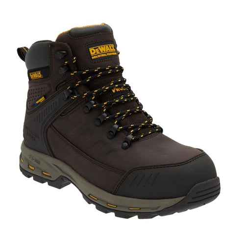 DeWalt Kirksville — Brown ProLite Waterproof Safety Boot, Aluminium Toe Cap, Composite Midsole