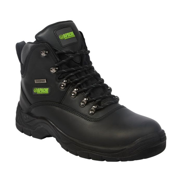 Apache SS812SM — Black Waterproof Safety Hiker