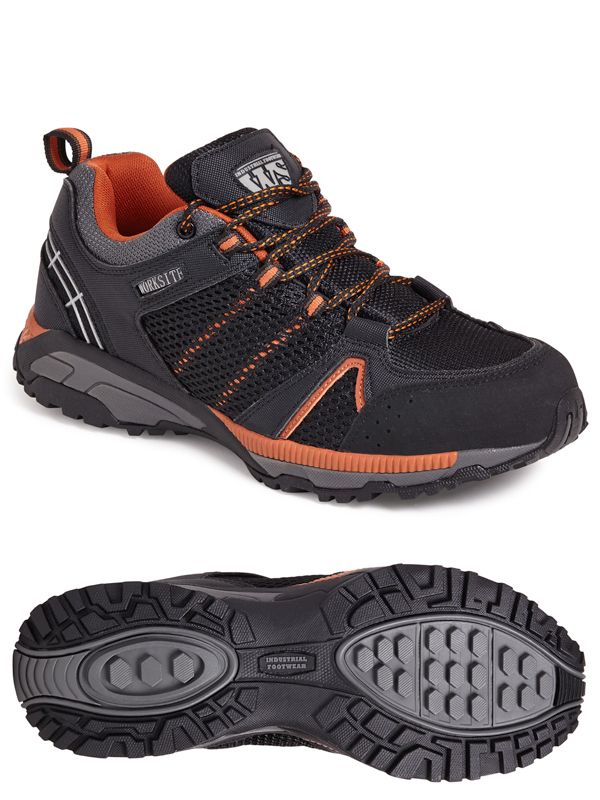 Worksite SS607SM — Black/Orange Sports Safety Trainer